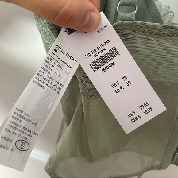 Gilly Hicks Hollister Lace Corset Bustier Top Size M - Picture 3 of 5